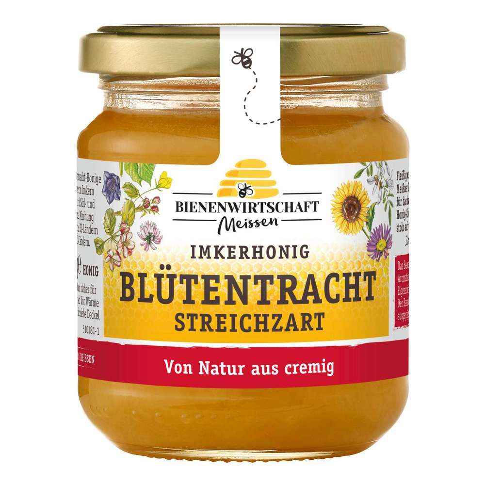 Produktabbildung Bienenwirtschaft Meissen Honig Blütentracht, streichzart 