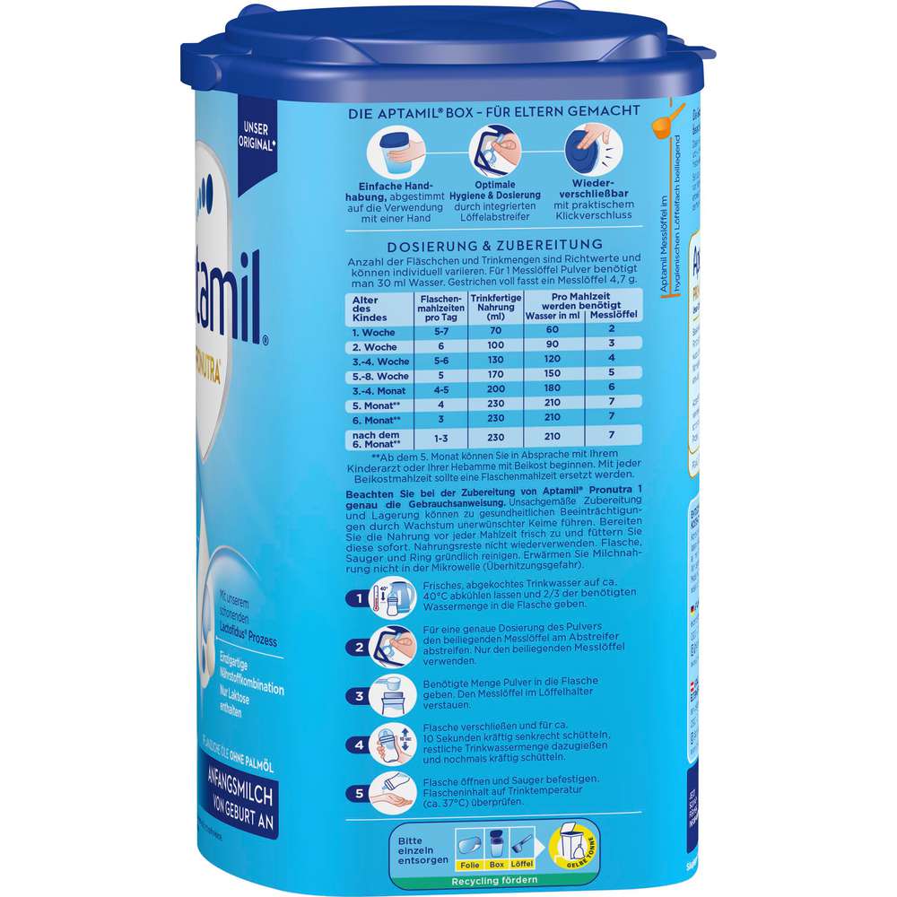 Produktabbildung Aptamil Anfangsmilch, 1