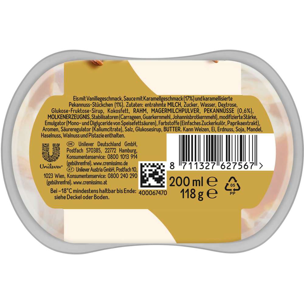 Produktabbildung Langnese Eis Cremissimo, Pekanuss Karamell