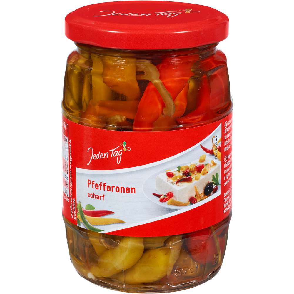 Produktabbildung Jeden Tag Pfefferonen, scharf