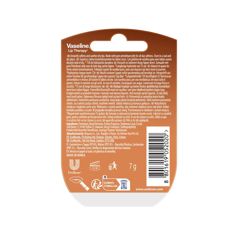 Produktabbildung Vaseline Lippenpflege Cocoa Butter