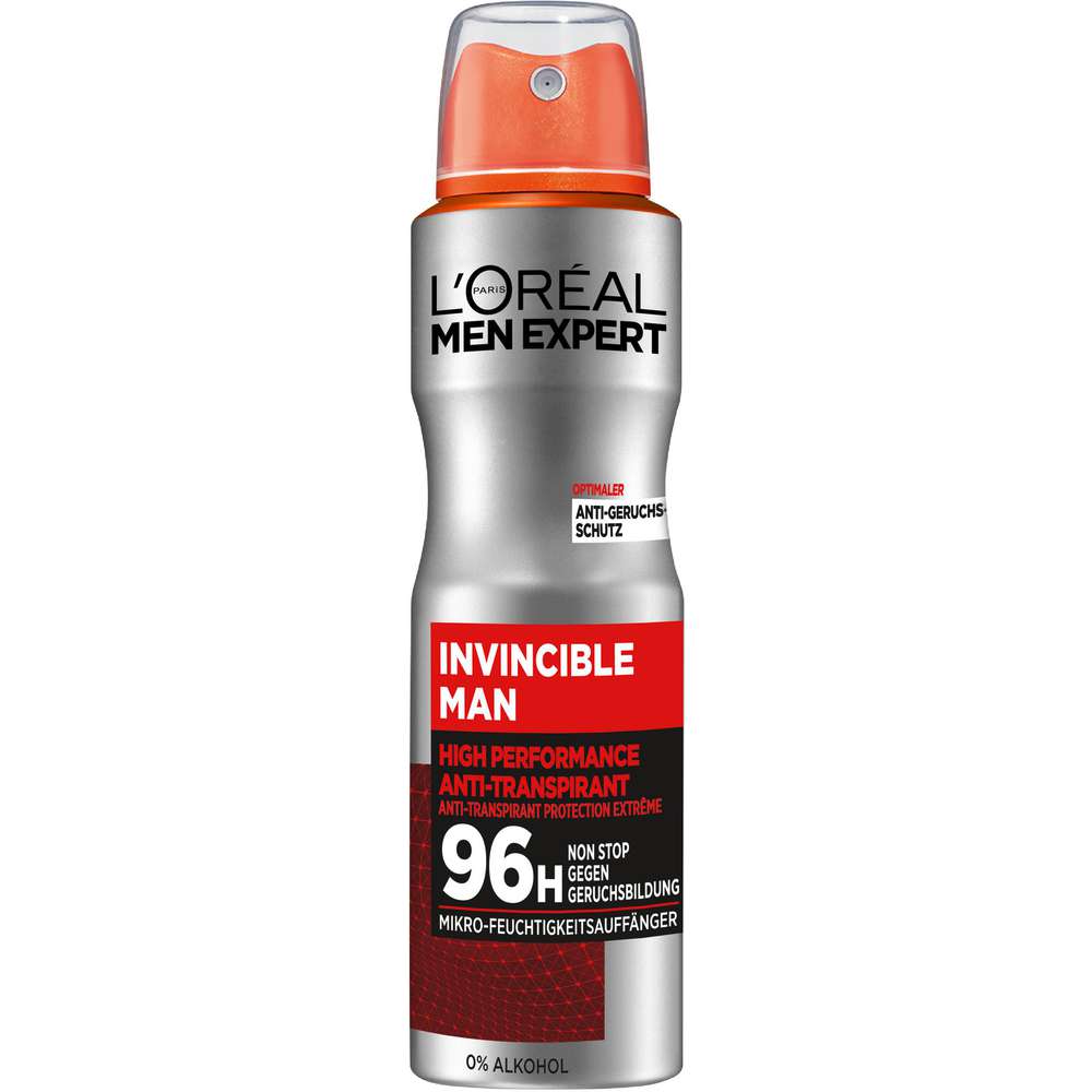 Produktabbildung L'Oreal Paris Deospray Men Expert, Invisible 96h