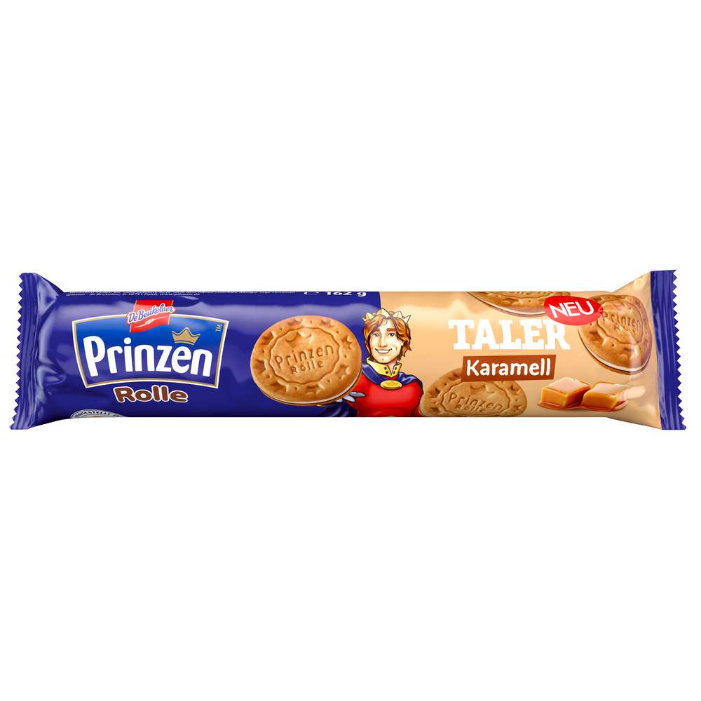 Produktabbildung De Beukelaer Prinzen Rolle Taler, Karamell