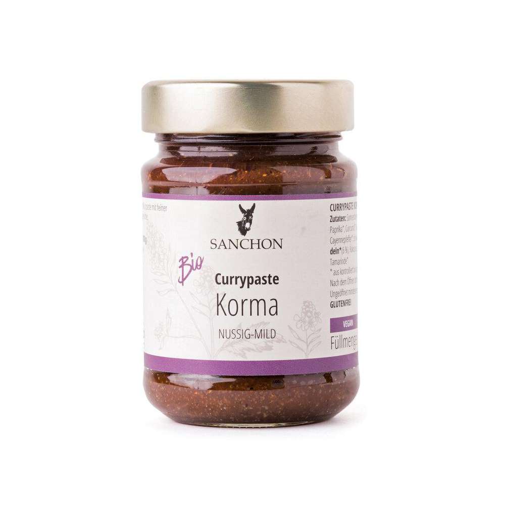 Produktabbildung Sanchon Bio Currypaste Korma, Nussig-Mild