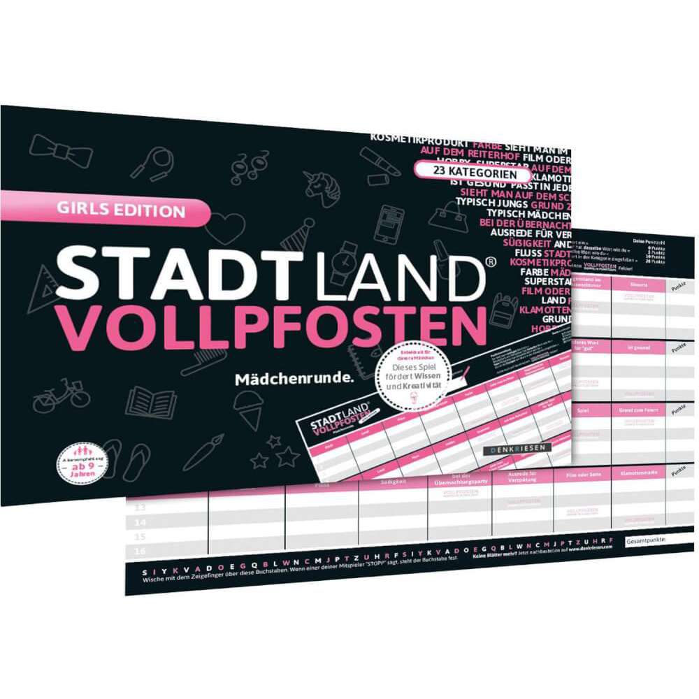 Produktabbildung Denkriesen STADT LAND VOLLPFOSTEN Girls