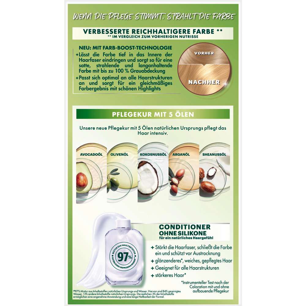 Produktabbildung Garnier Haarfarbe Nutrisse, 93 Hellgoldblond
