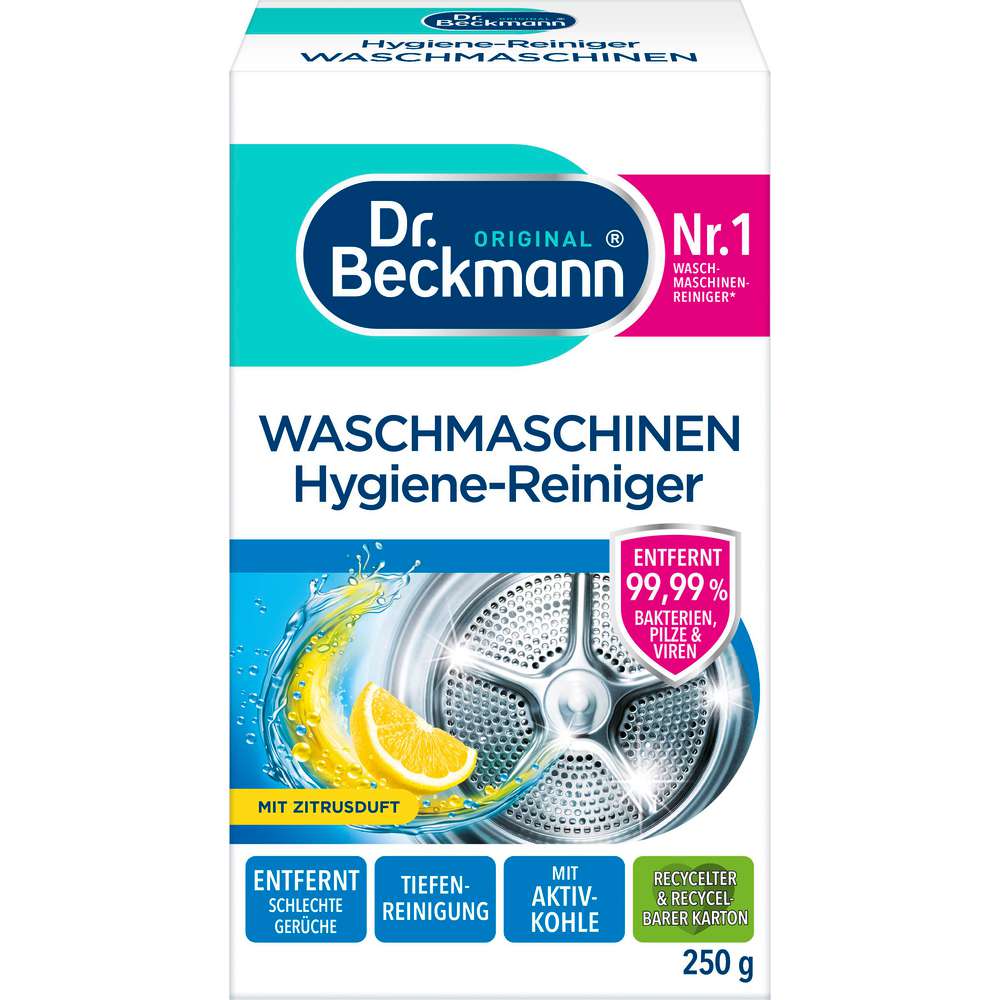 Produktabbildung Dr. Beckmann Waschmaschinen Hygiene Reiniger
