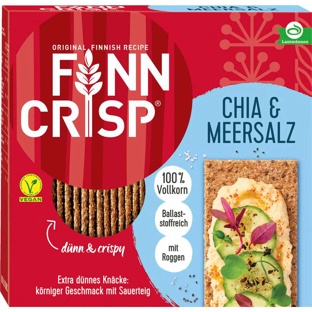 Produktabbildung Finn Crisp Knäckebrot Chia & Meersalz