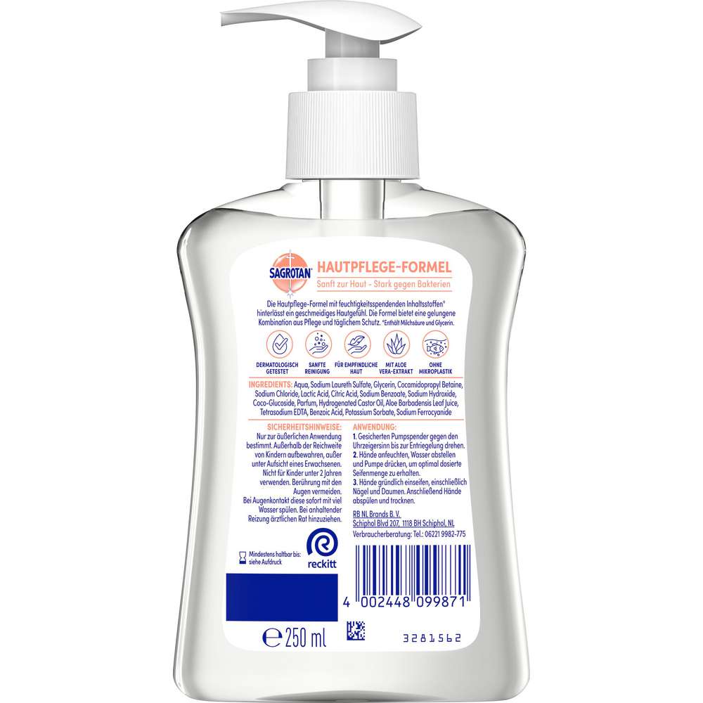 Produktabbildung Sagrotan Flüssige Handseife, Aloe Vera