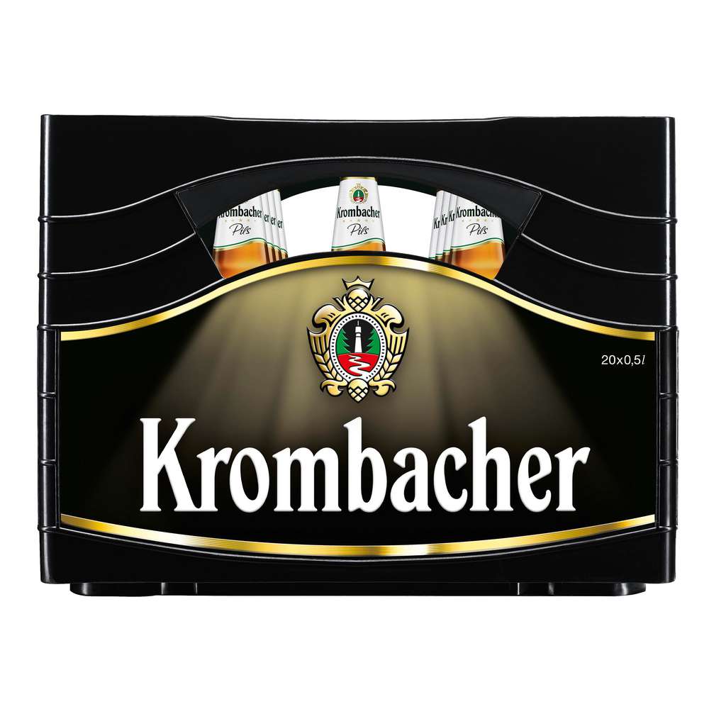 Produktabbildung Krombacher Pilsener Bier, 4,8 % (20x 0,500 Liter)