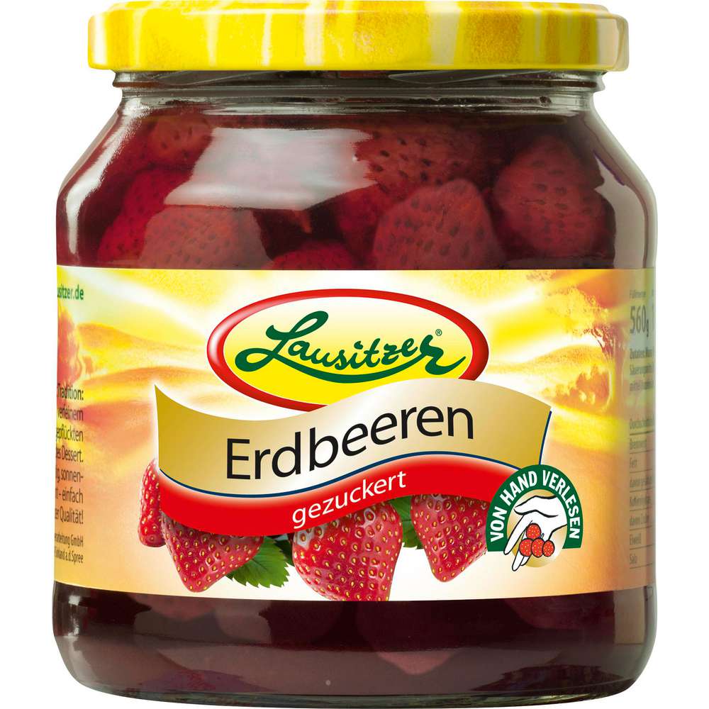 Produktabbildung Lausitzer Erdbeeren, gezuckert