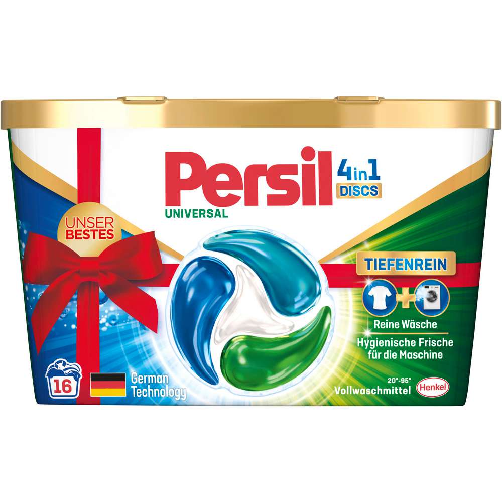 Produktabbildung Persil Universal-Waschmittel, 4in1 Discs, Tiefenrein