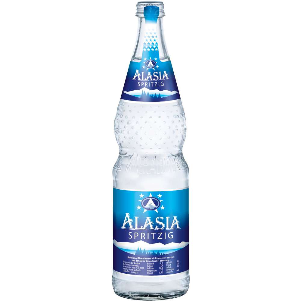 Produktabbildung Alasia Mineralwasser, Spritzig