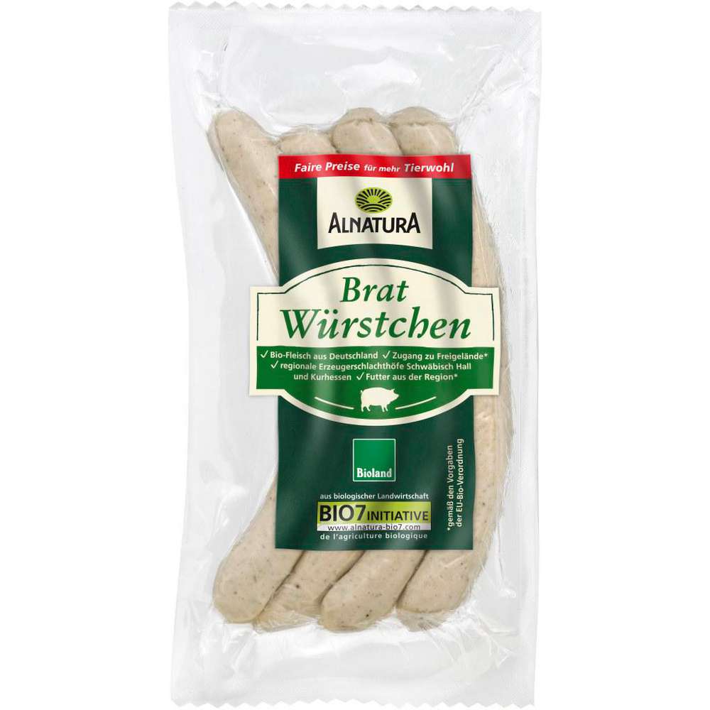 Produktabbildung Alnatura Bio Bratwürstchen
