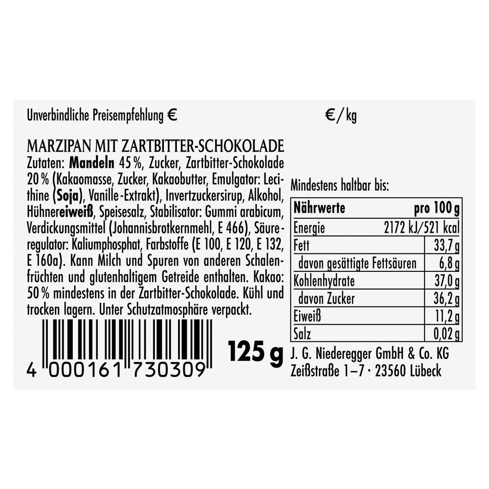 Produktabbildung Niederegger Marzipan-Weihnachtsmann