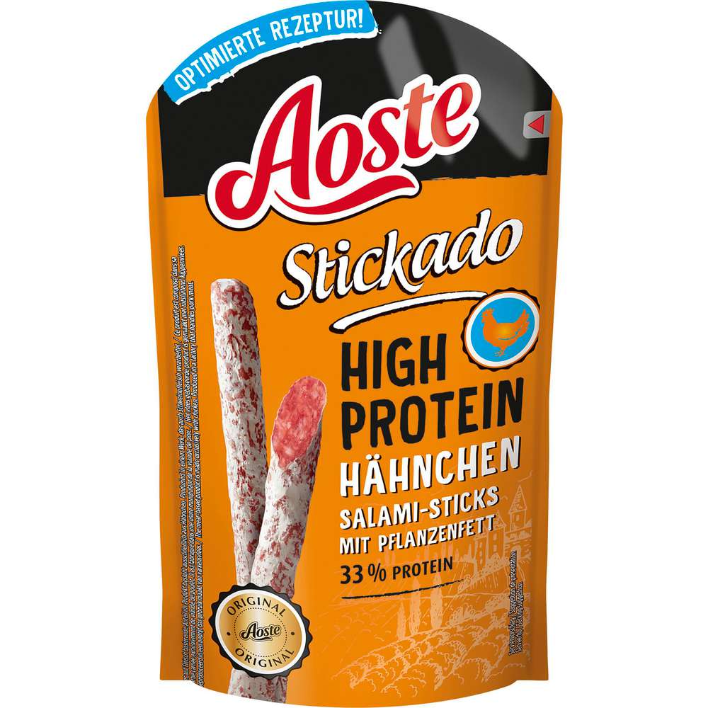 Produktabbildung Aoste Stickado High Protein Chicken Salamisticks