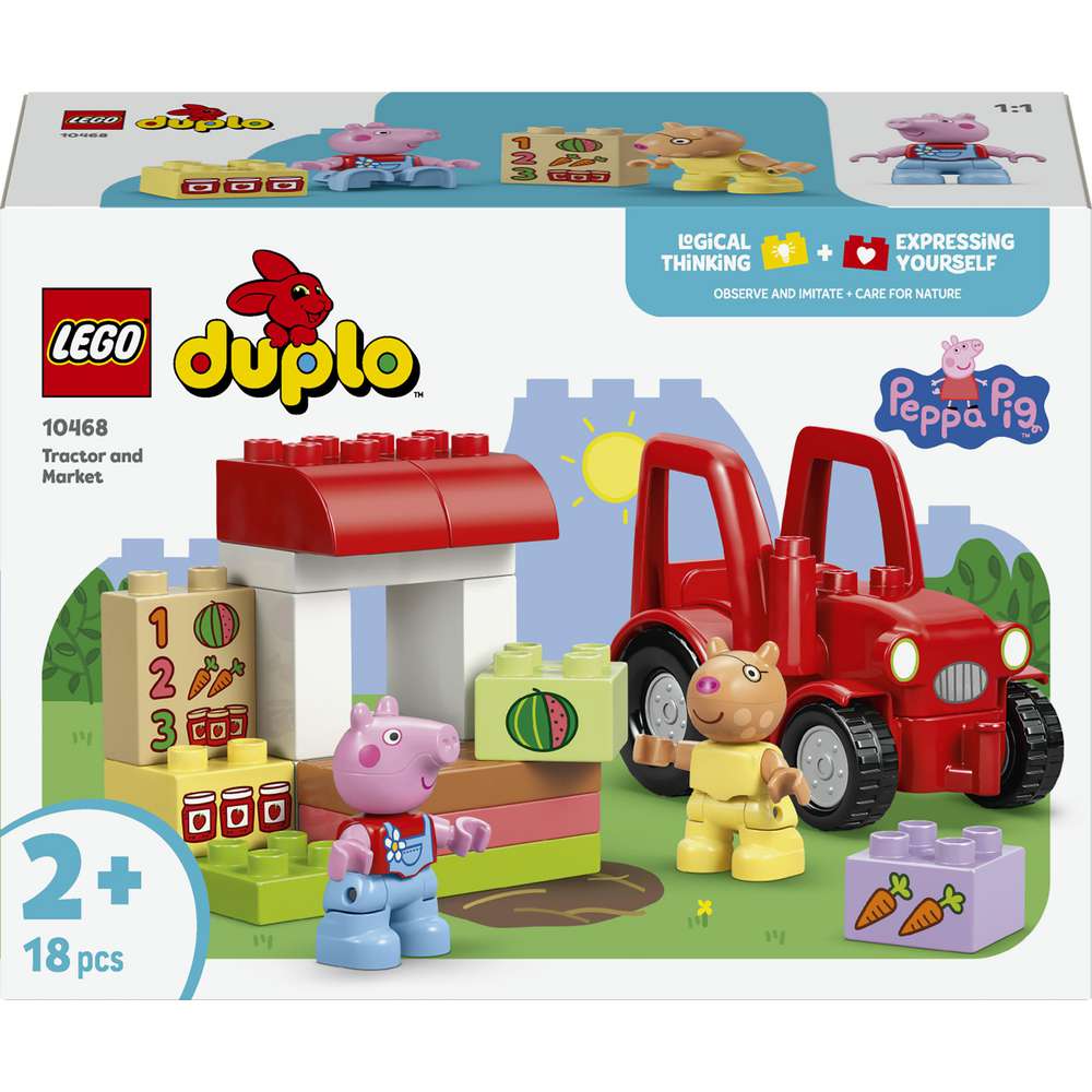 Produktabbildung Lego LEGO DUPLO Peppa Wutz Traktor und Marktstand 10468