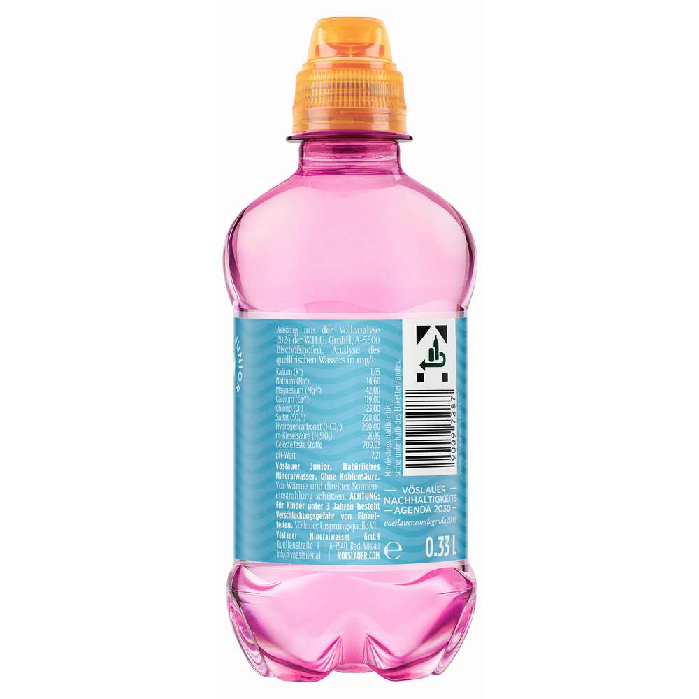 Produktabbildung Vöslauer Mineralwasser, für Kids
