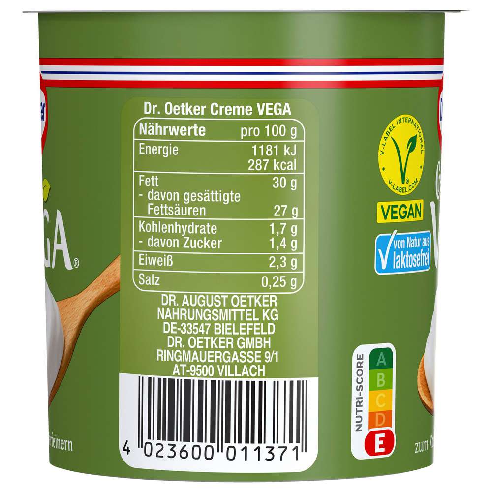 Produktabbildung Dr. Oetker Creme Vega