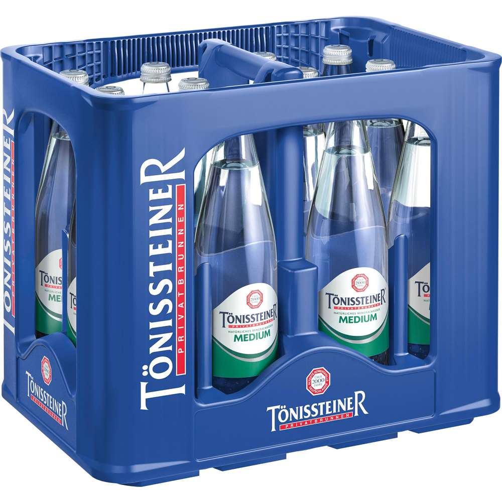 Produktabbildung Tönissteiner Mineralwasser, medium (12x 0,750 Liter)