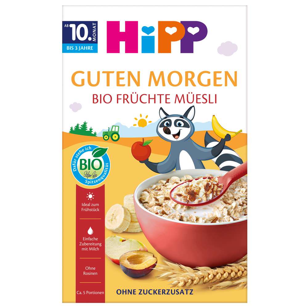 Produktabbildung Hipp Bio Früchte-Müsli Früchte-Müesli, ohne Zuckerzusatz