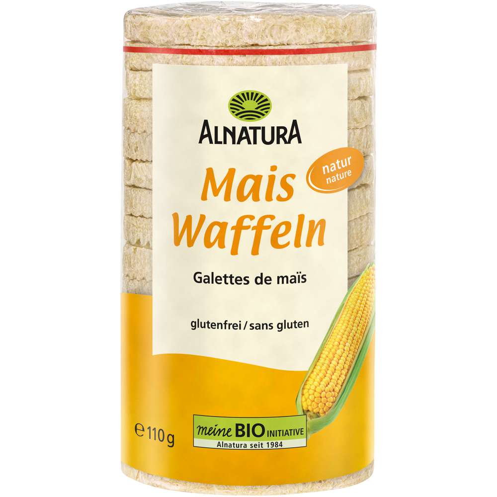 Produktabbildung Alnatura Mais-Waffeln Natur, glutenfrei