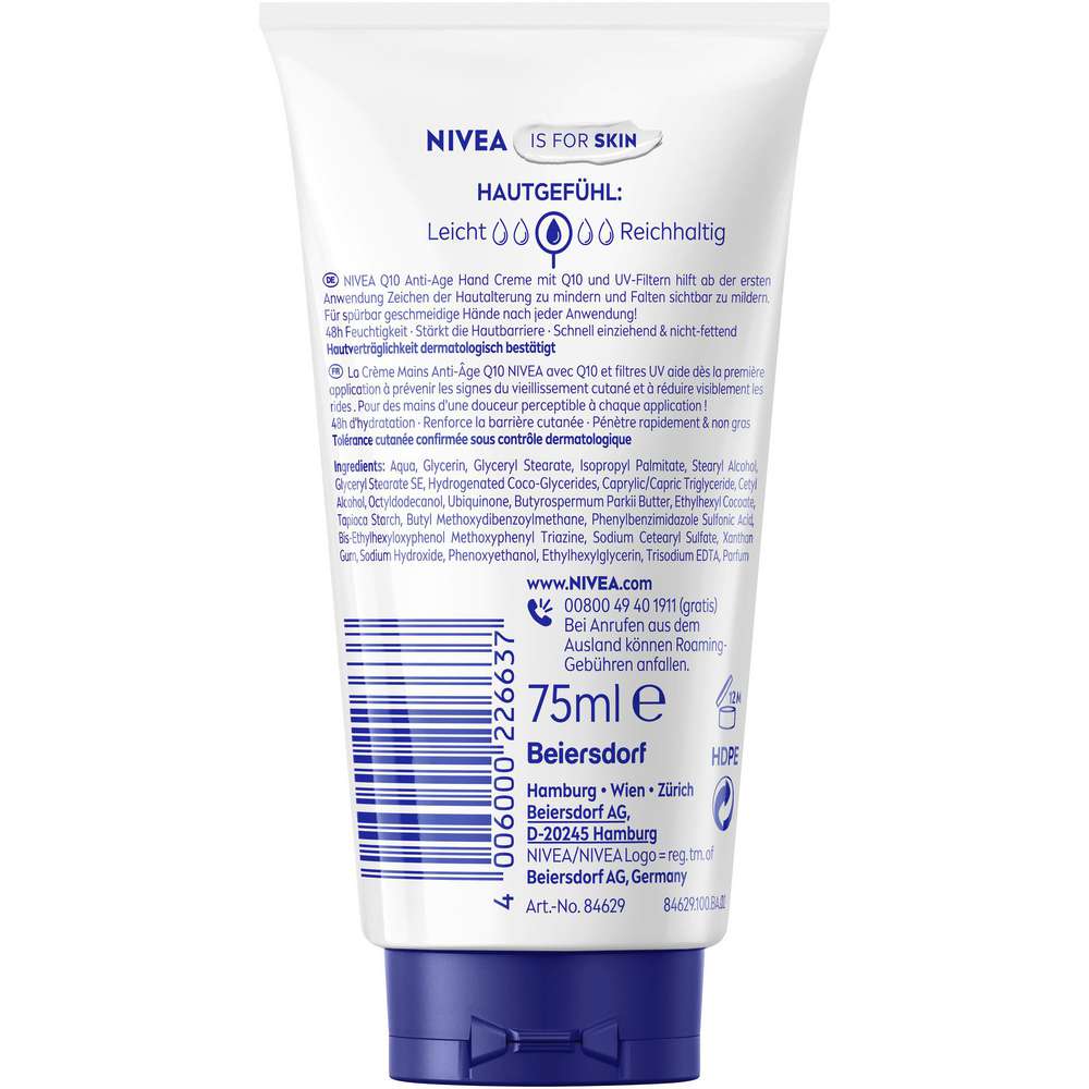 Produktabbildung Nivea Handcreme 3in1 Anti Age Q10