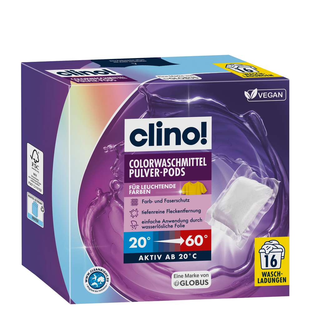 Produktabbildung clino! Color-Waschmittel Pods