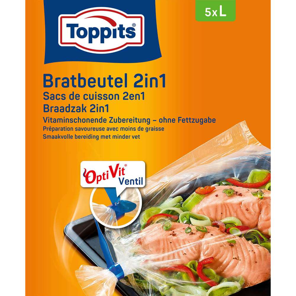 Produktabbildung Toppits Bratbeutel 2in1, Gr. L