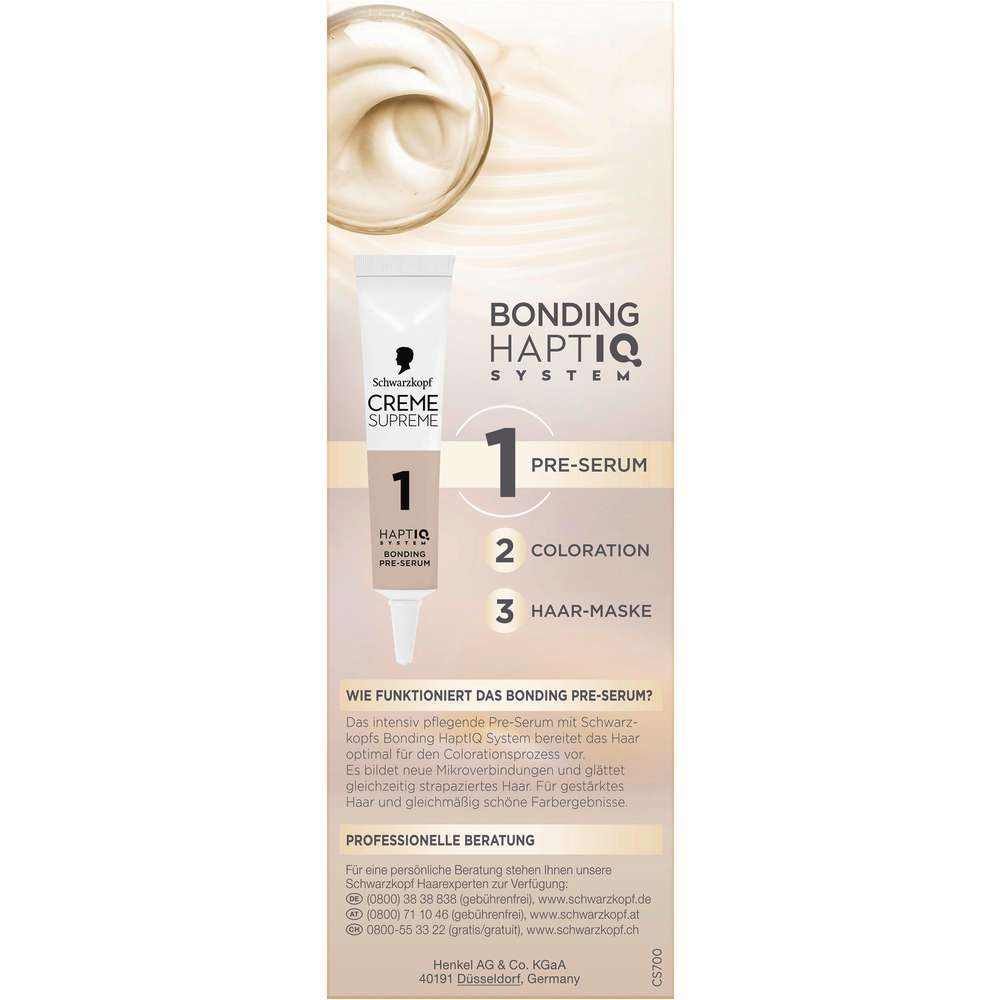 Produktabbildung Schwarzkopf Creme Supreme, 7-0 Natürliches Dunkelblond