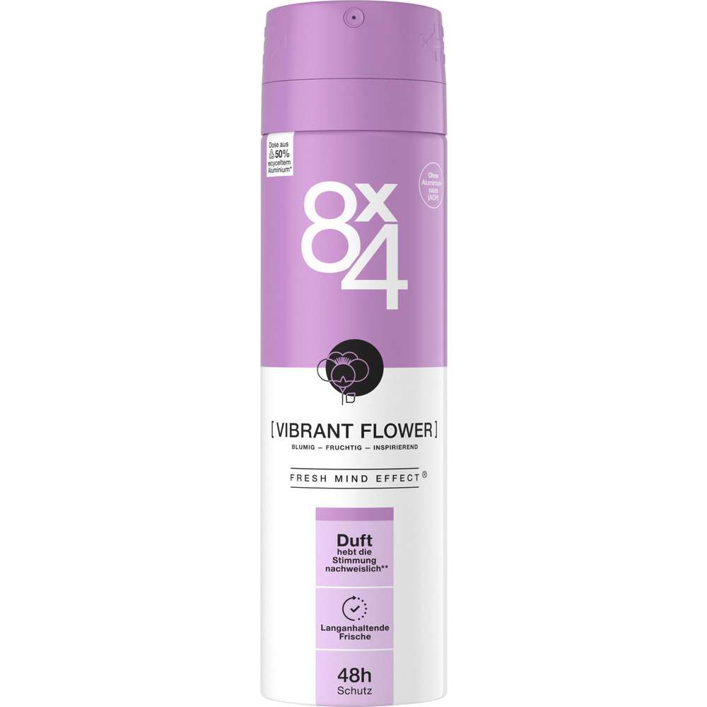 Produktabbildung 8x4 Deodorant No. 4 Vibrant Flower