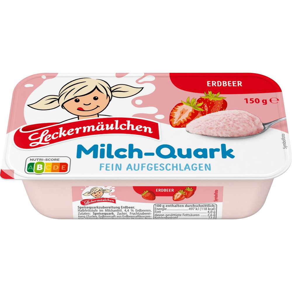 Produktabbildung Leckermäulchen Milchquark, Erdbeere