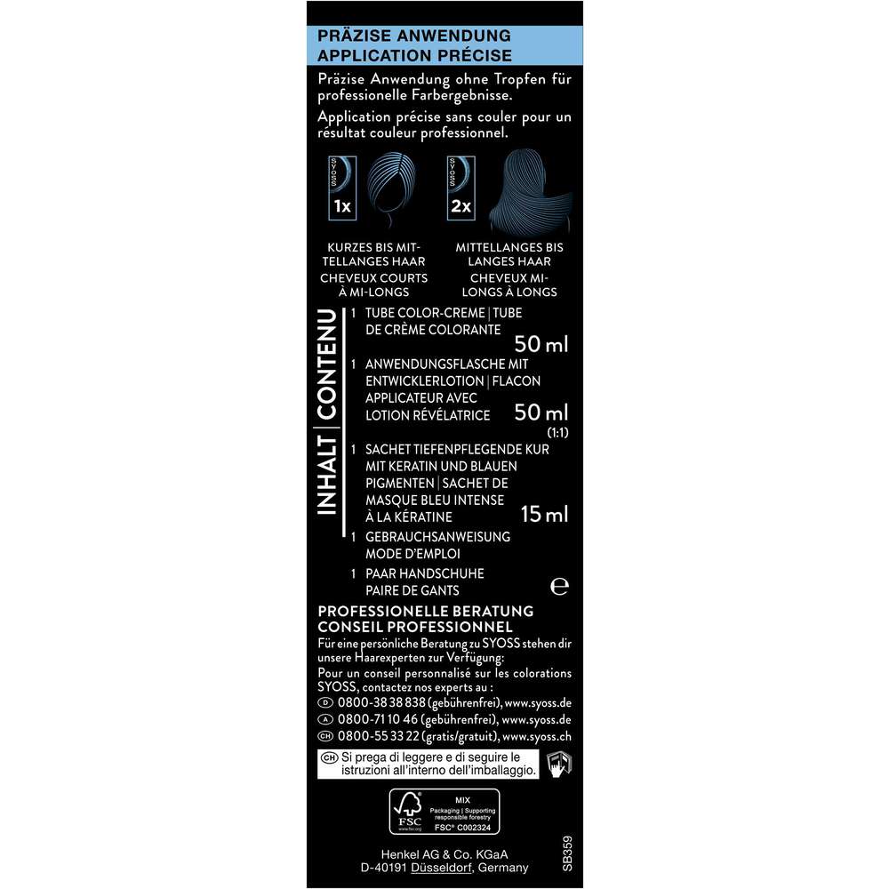 Produktabbildung Syoss Haarfarbe 3_59 Kühles Dunkelbraun