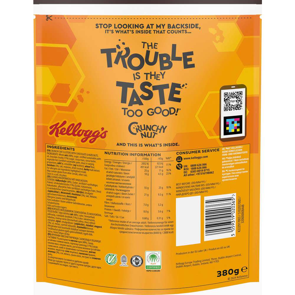 Produktabbildung Kellogg's Crunchy Nut Granola, Choco & Nuts 