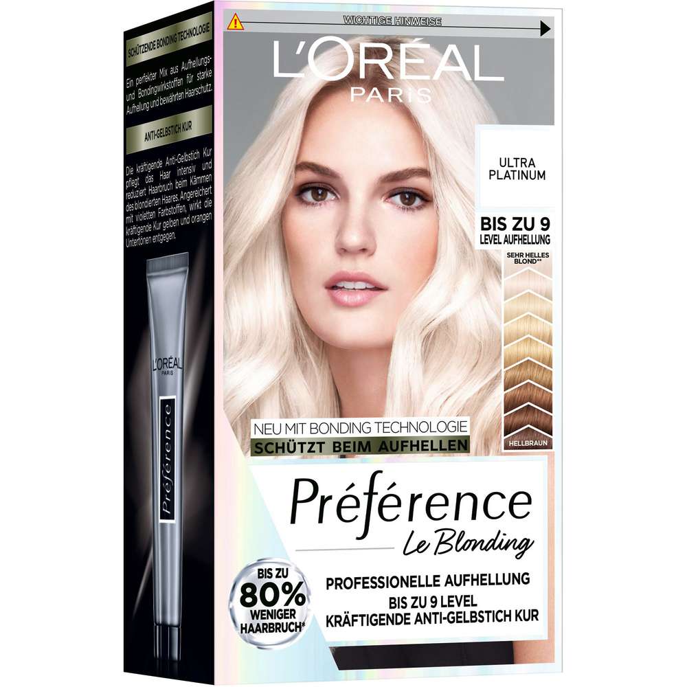Produktabbildung L'Oreal Paris Haarfarbe Preference, ultra helles Platinblond