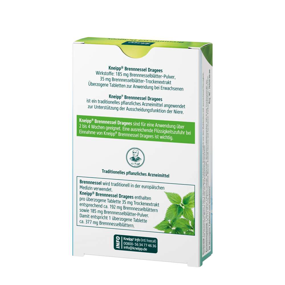 Produktabbildung Kneipp Entwässerung-Brennnessel Dragees