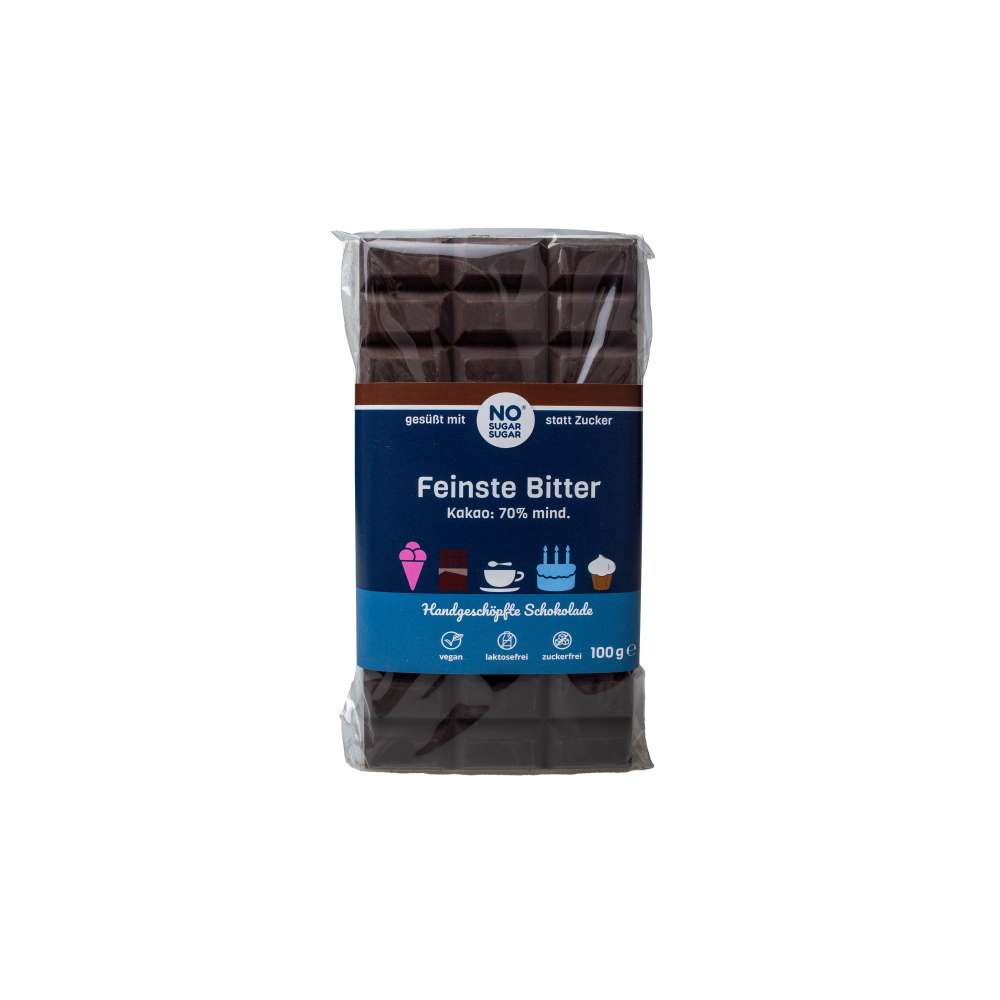 Produktabbildung No Sugar Tafelschokolade Feinste Bitter