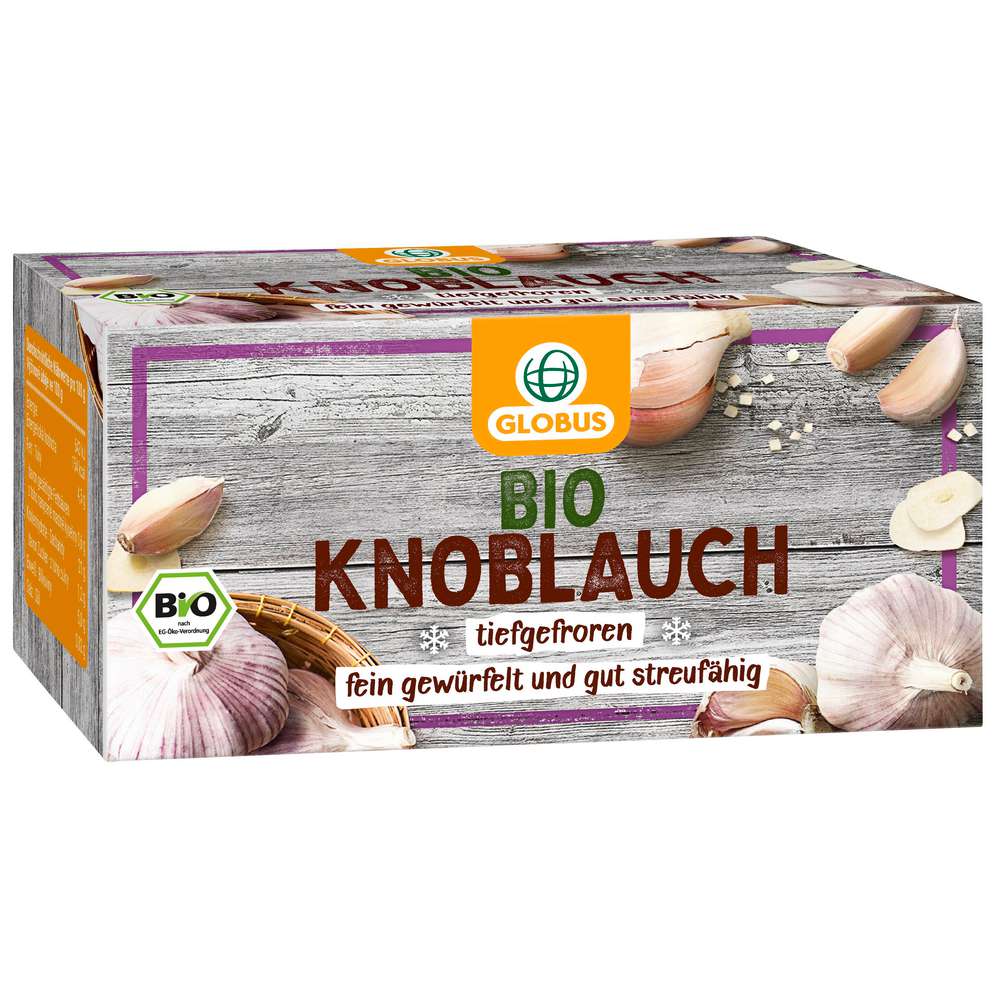Produktabbildung GLOBUS Bio Knoblauch, tiefgekühlt