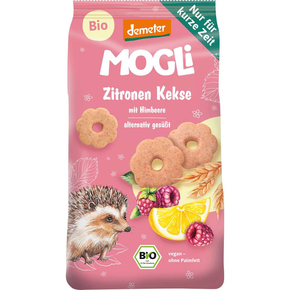 Produktabbildung MOGLi Zitronen Kekse mit Himbeere