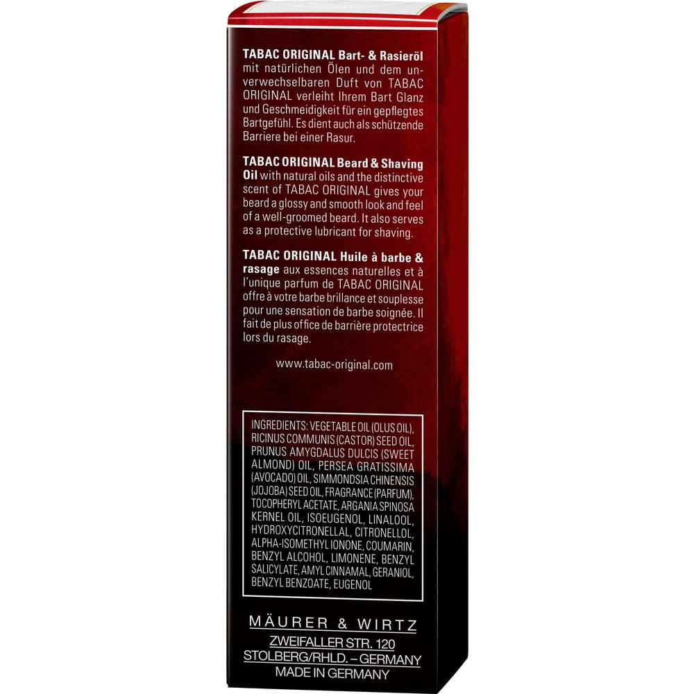 Produktabbildung Tabac Bart- & Rasieröl