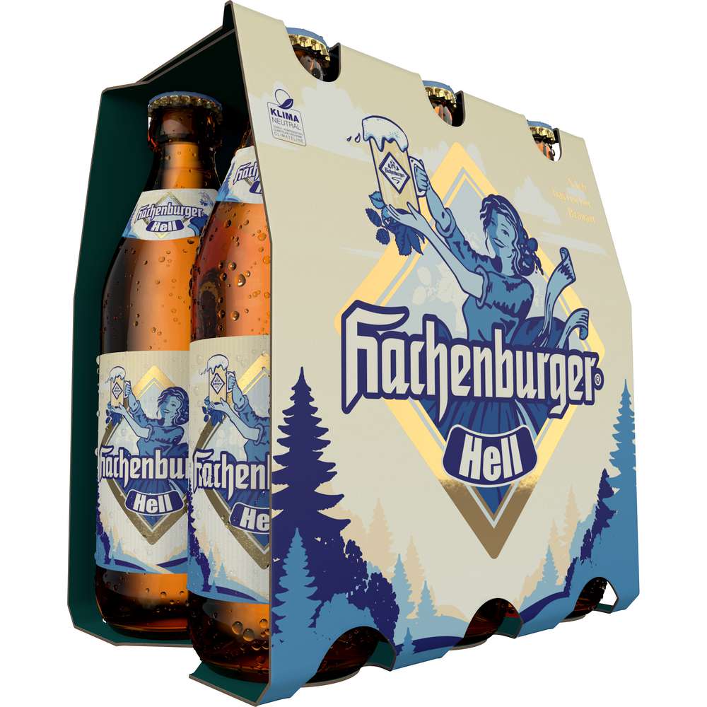 Produktabbildung Hachenburger Bier Hell, 6x0,33 l