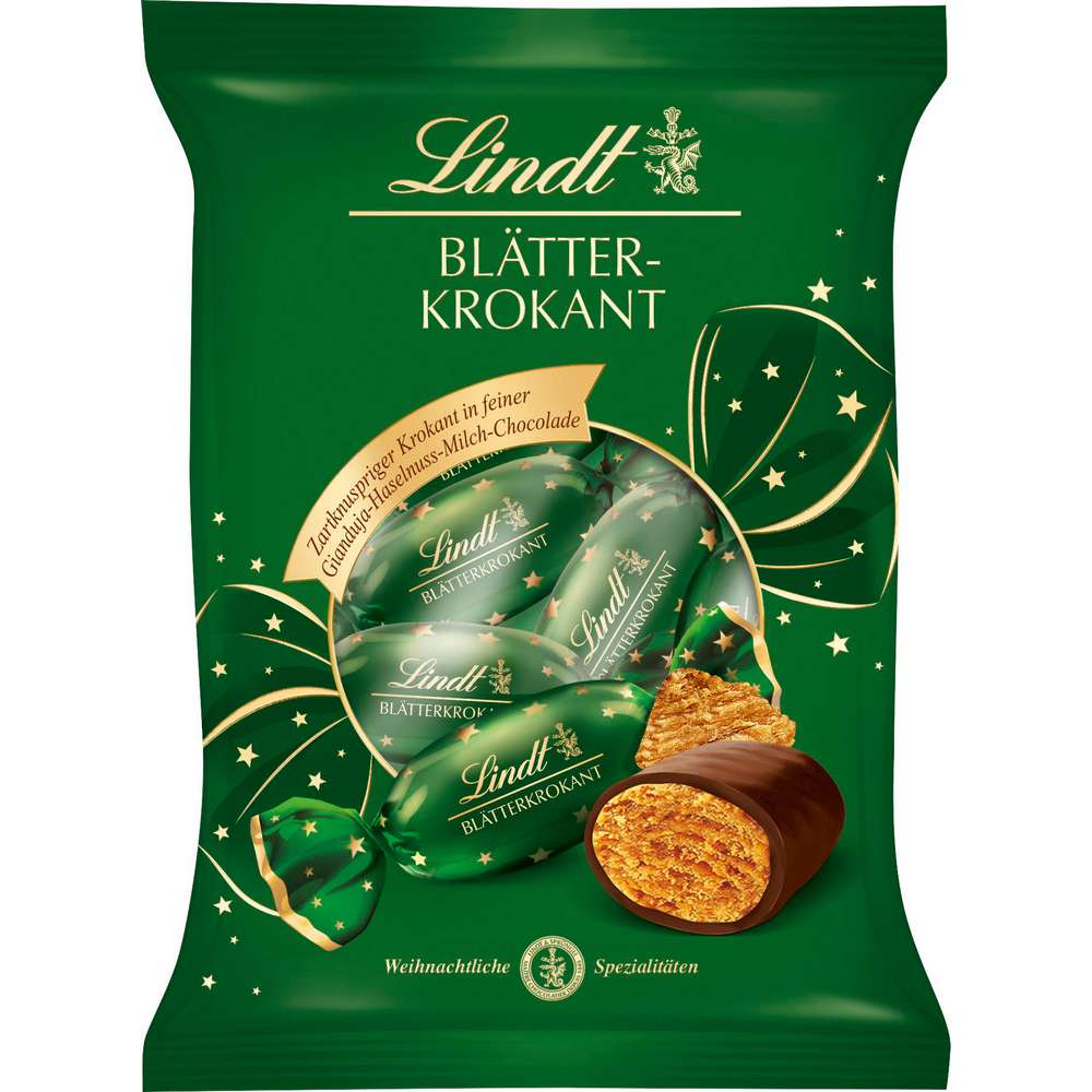 Produktabbildung Lindt Blätterkrokant Doppeldreh  