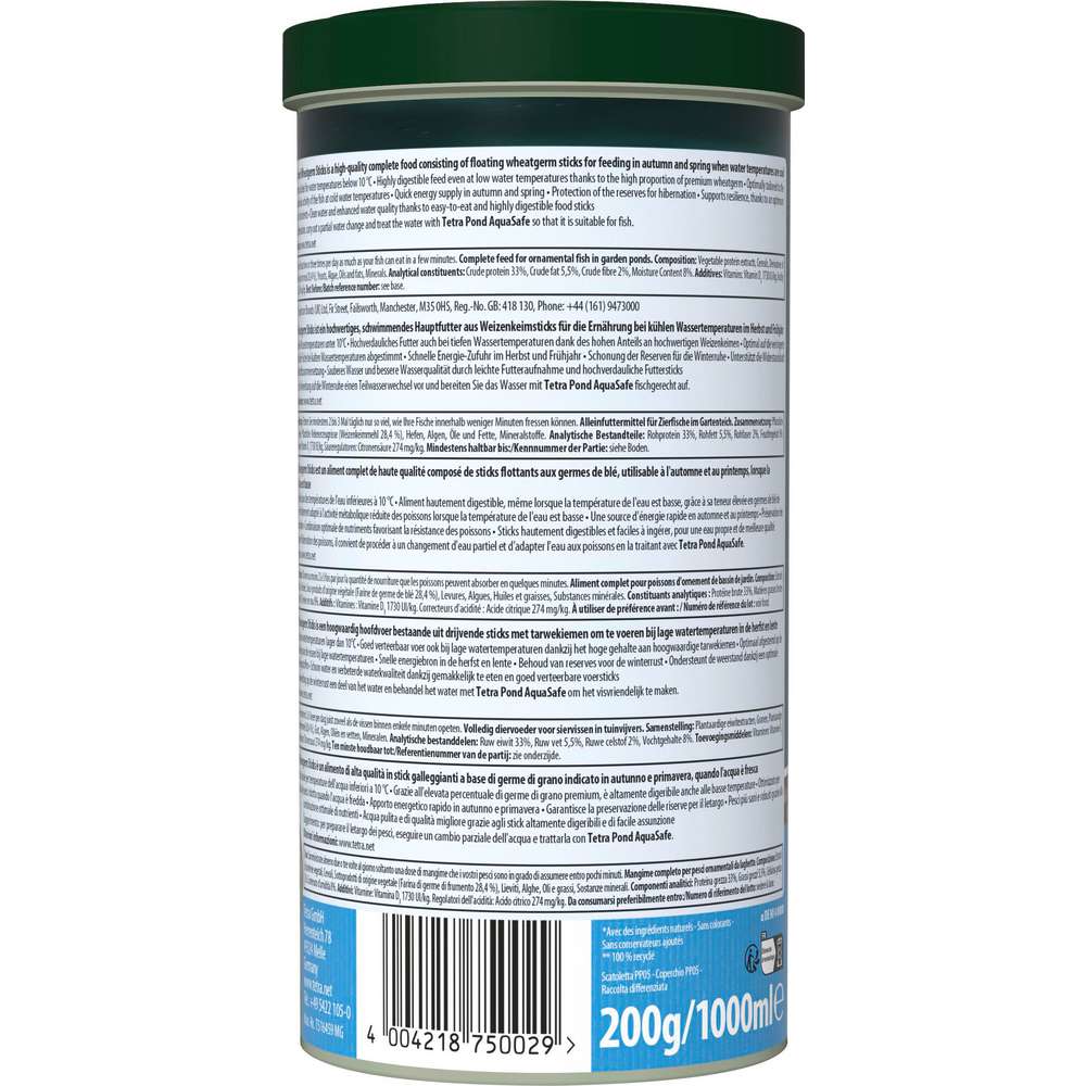 Produktabbildung Tetra Fisch-Futter Pond Wheatgerm Sticks