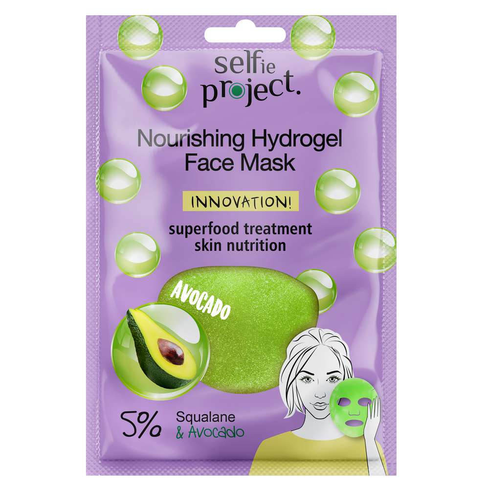 Produktabbildung Selfie Project Hydrogel Gesichtsmaske, Avocado