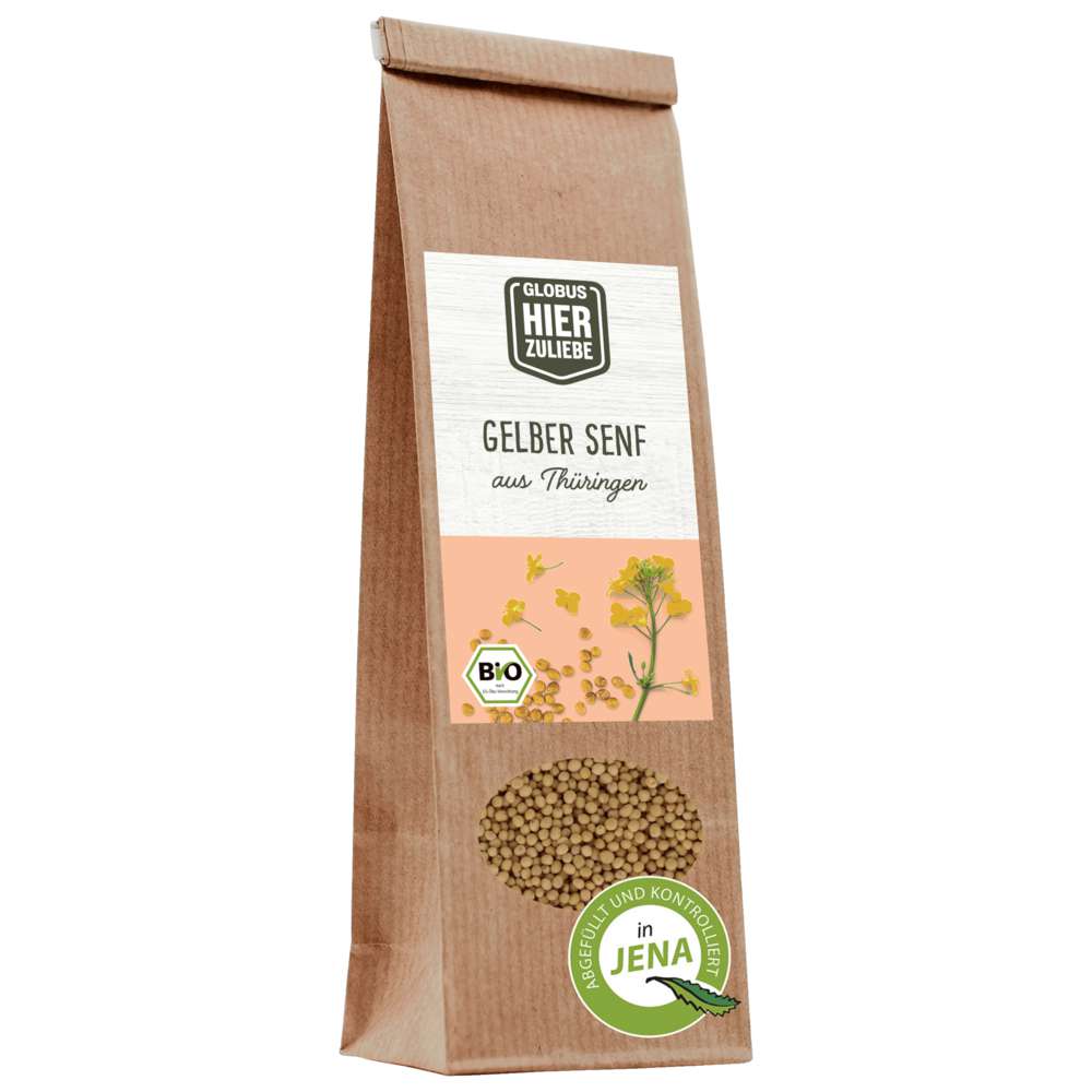 Produktabbildung GLOBUS HierZuliebe Bio Senfkörner gelb