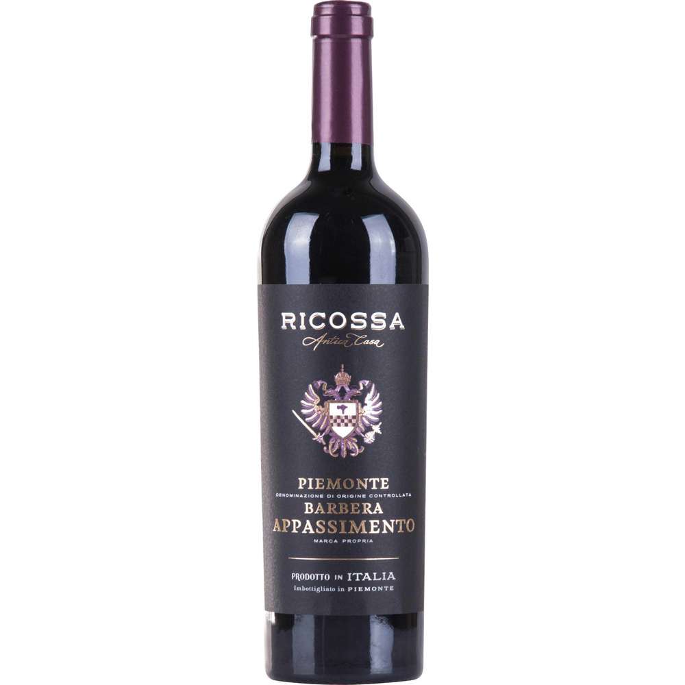 Produktabbildung Ricossa Barbera Appassimento DOC halbtrocken, Rotwein