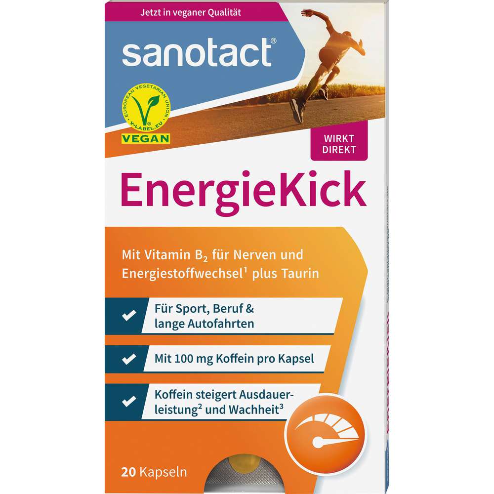 Produktabbildung sanotact Energiekick Kapseln