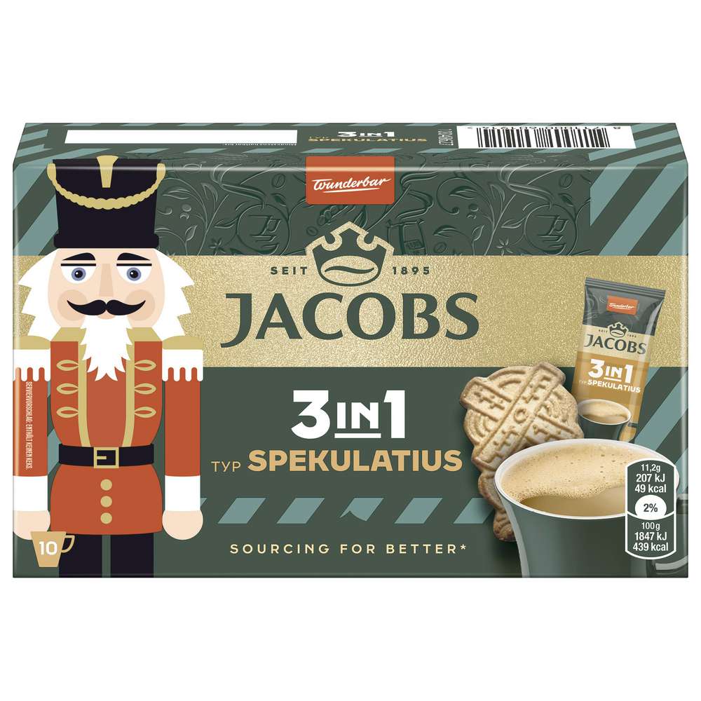 Produktabbildung Jacobs Instantkaffee 3in1 Spekulatius, Portionssticks