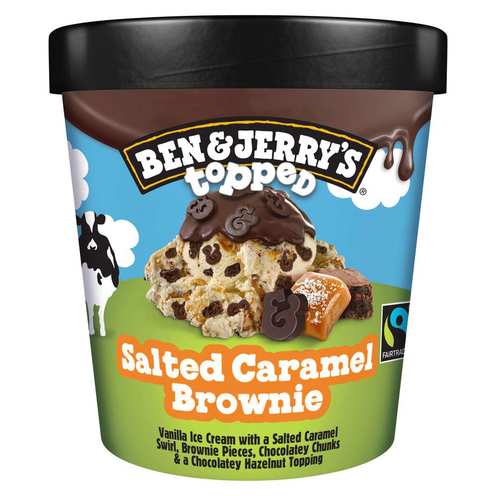 Produktabbildung Ben & Jerry's Eis Topped Salted Caramel Brwonie