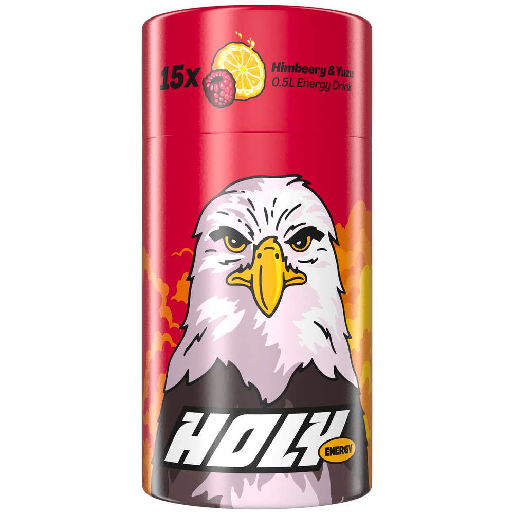 Produktabbildung HOLY Energy Pulver 15er Dose, Himbeere & Yuzu